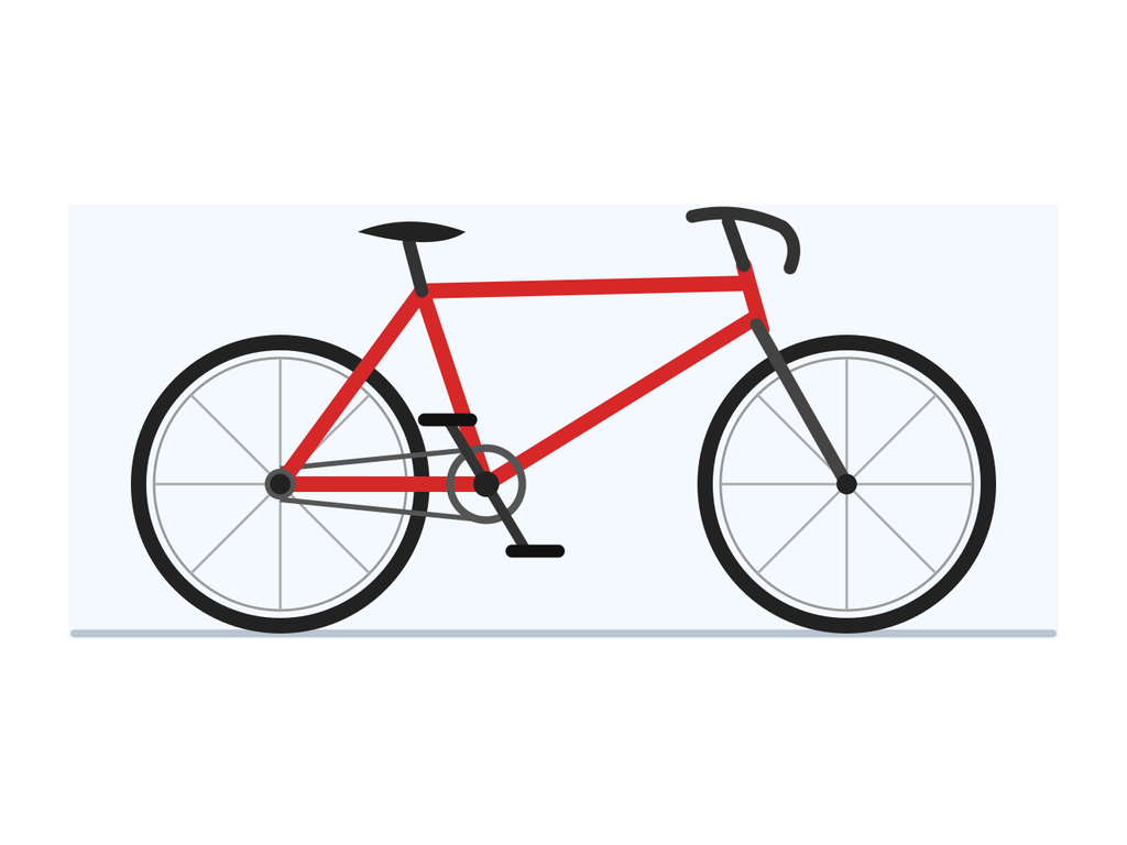 Bicycle drawn as an SVG by Claude Sonnet 5.5